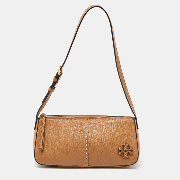 Tory Burch Bags Tory Burch Beige Leather Mcgraw Shoulder Bag Poshmark